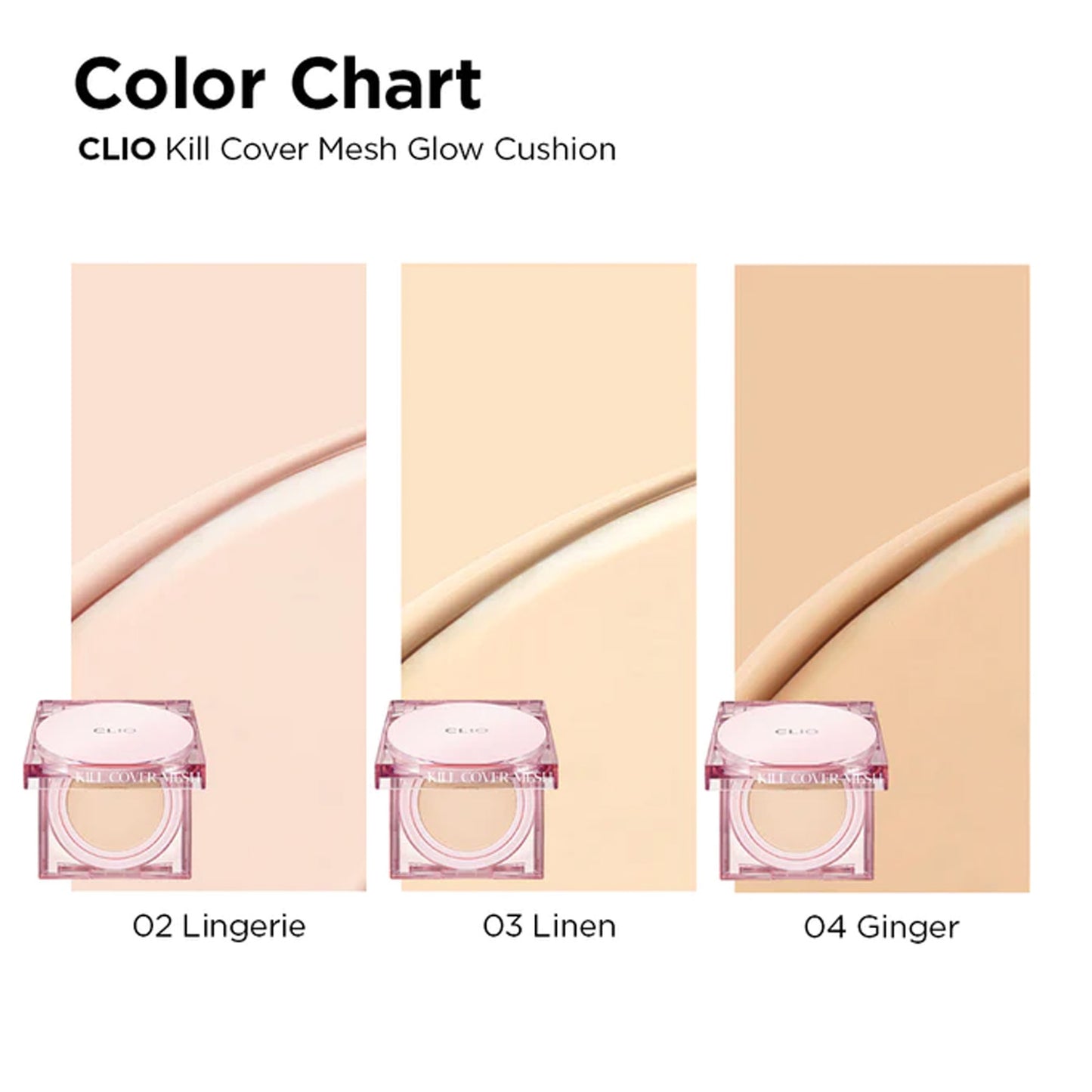 [CLIO] Kill Cover Mesh Glow Cushion Set (Cushion*1+Refill*1)