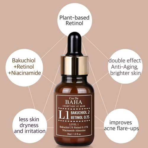 [Cos De Baha] L1 Bakuchiol & Retinol Serum 30ml