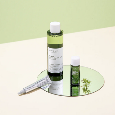 [Mary&May] Vegan CICA Tea Tree Toner Special Set (200ml+30ml+Eye cream 12ml)