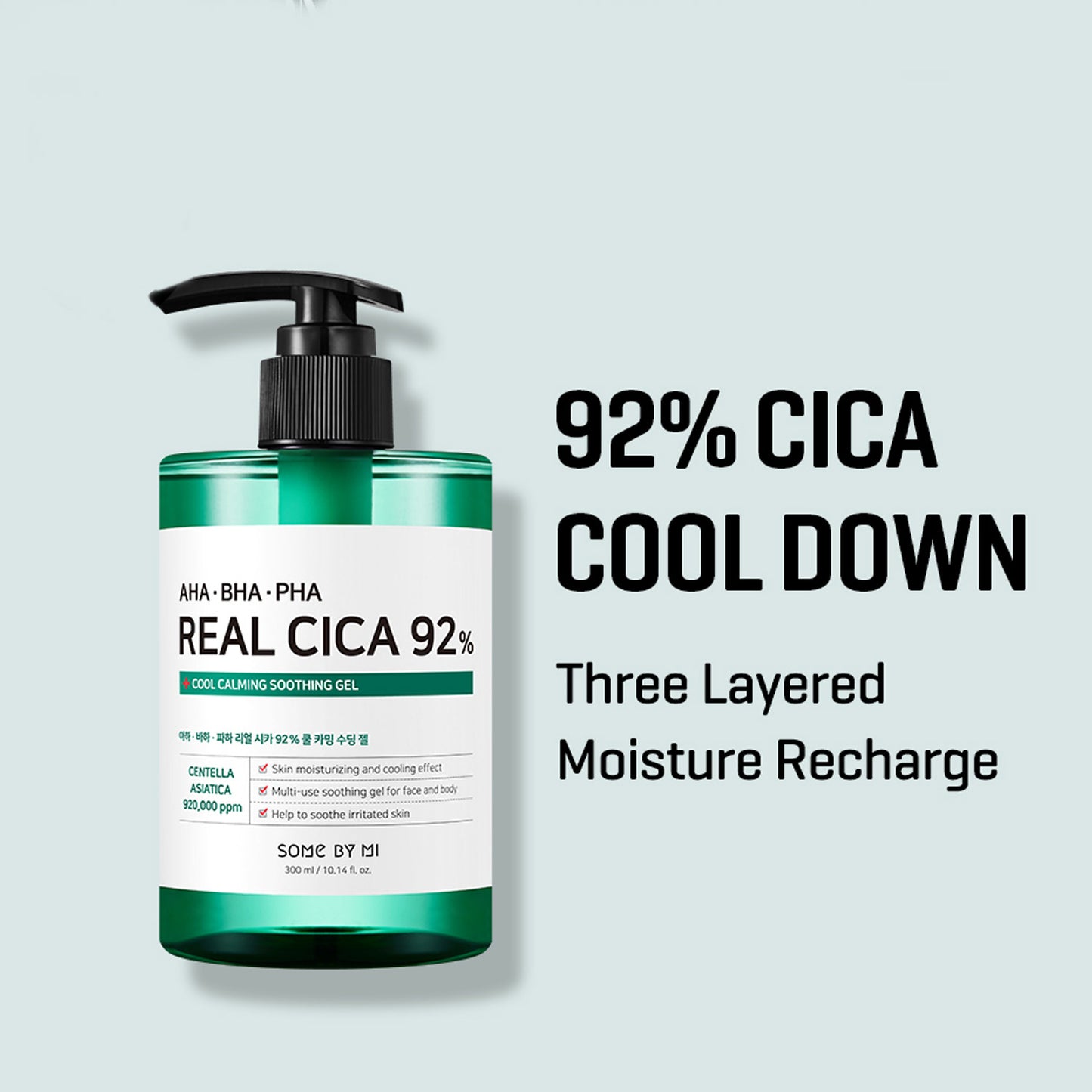 [SOMEBYMI] AHA BHA PHA Real Cica 92% Cool Calming Soothing Gel 300ml