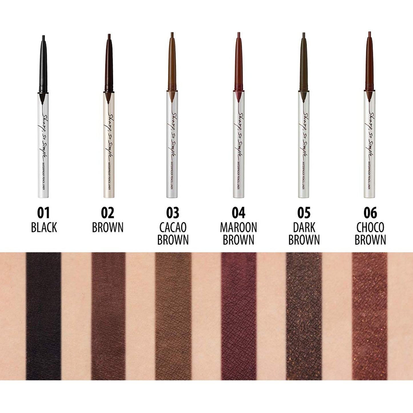 [CLIO] Sharp So Simple Waterproof Pencil Liner (6 colors)