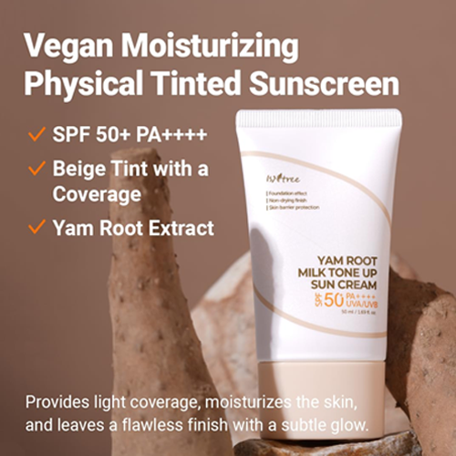 [ISNTREE] Yam Root Vegan Milk Tone Up Sun Cream 50ml