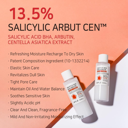 [APLB] Salicylic Acid BHA Arbutin Facial Toner 160ml