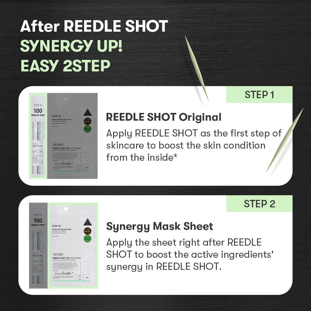 [VT Cosmetics] Reedle Shot 100 2-Step Mask (1ea)