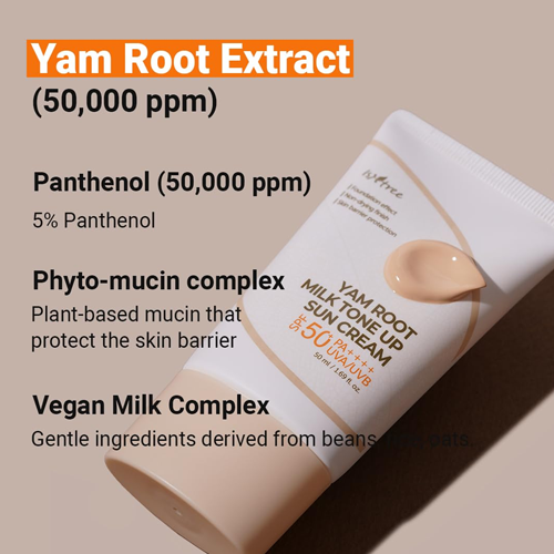 [ISNTREE] Yam Root Vegan Milk Tone Up Sun Cream 50ml