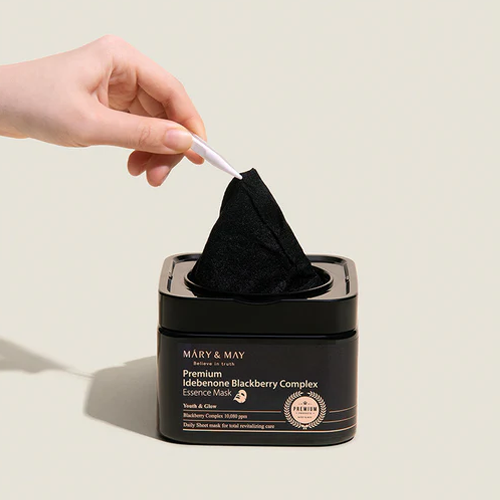 [Mary&May] Premium Idebenone Blackberry Complex Essence Mask (20ea)