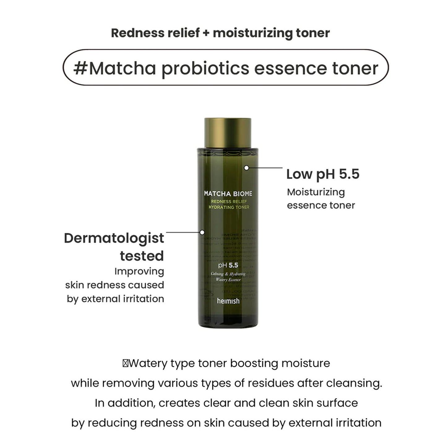 [Heimish] Matcha Biome Redness Relief Hydrating Toner 150ml