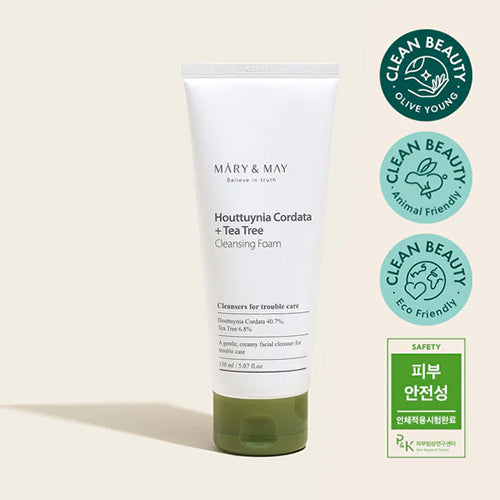 [Mary&May] Houttuynia Cordata + Tea Tree Cleansing Foam 150ml