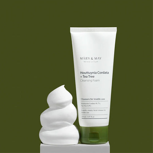 [Mary&May] Houttuynia Cordata + Tea Tree Cleansing Foam 150ml