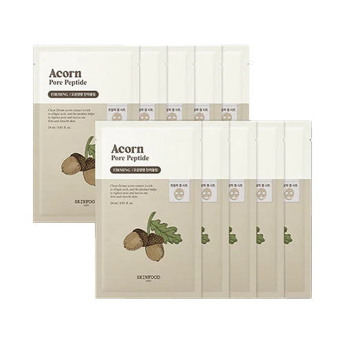 [Skinfood] Acorn Pore Peptide Mask (10ea)