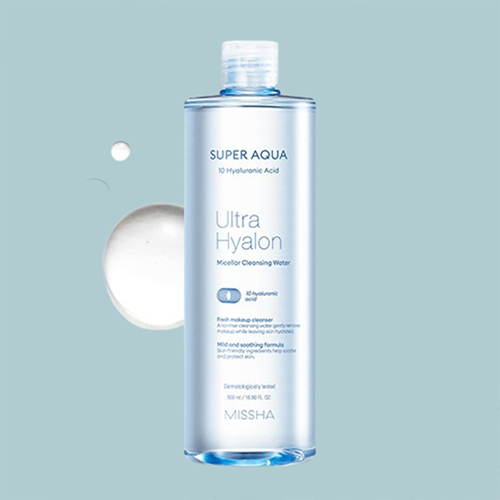 [Missha] Super Aqua Ultra Hyalron Micellar Cleansing Water 500ml