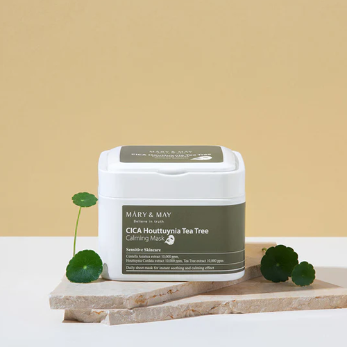 [Mary&May] Cica Houttuynia Tea Tree Calming Mask (30ea)