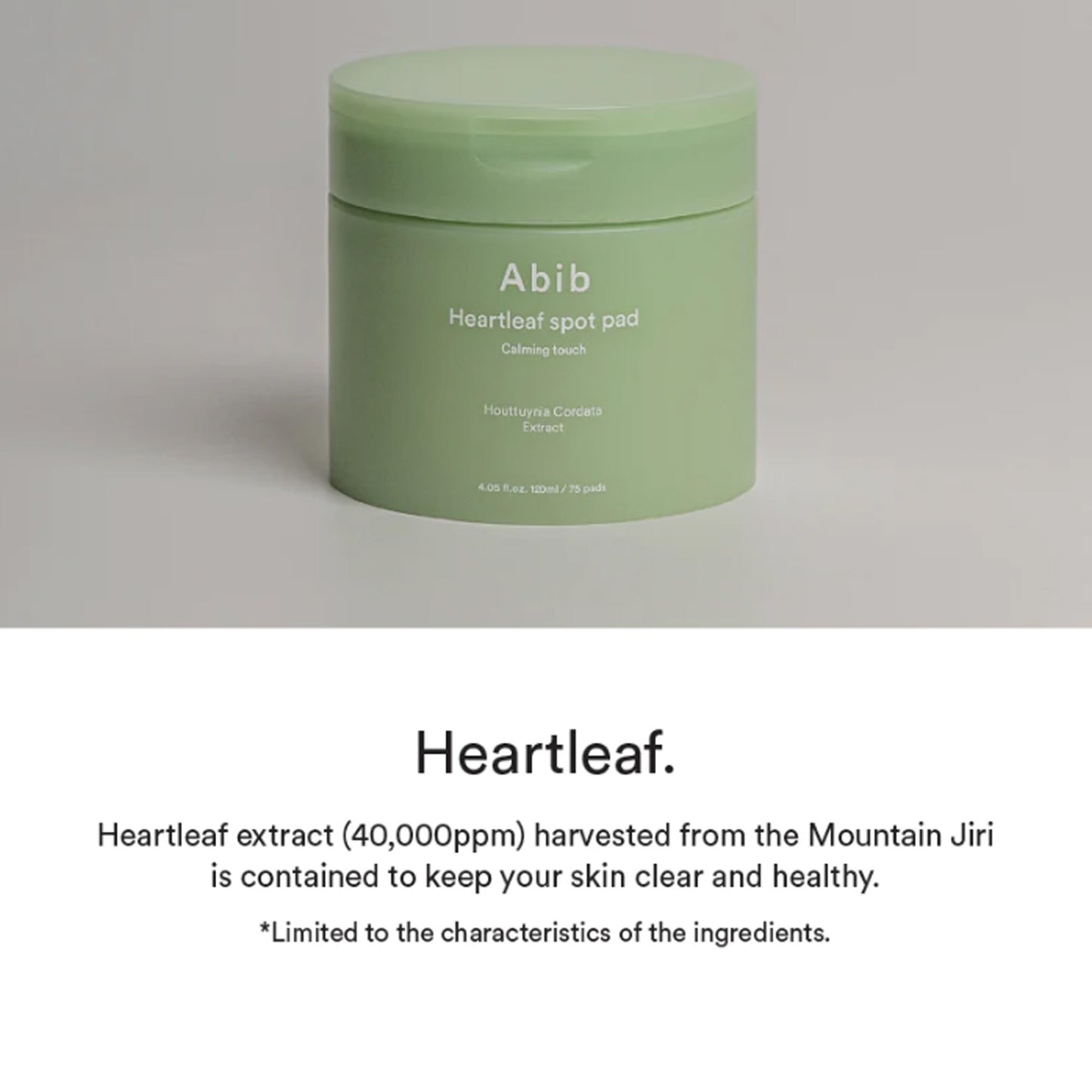 [Abib] Heartleaf spot pad calming touch (80 pads)