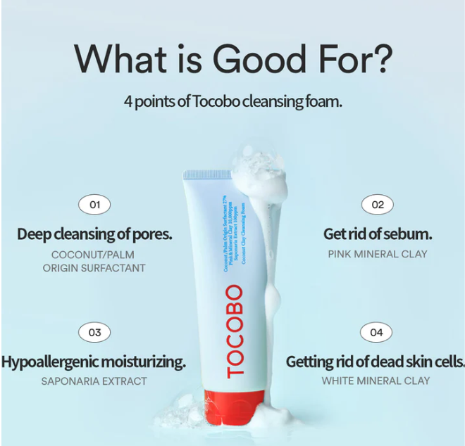 *TIME DEAL*[TOCOBO] Coconut Clay Cleansing Foam 150ml