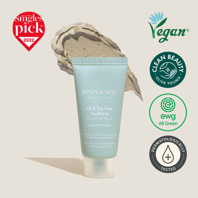 [Mary&May] Cica TeaTree Soothing Wash off Pack 30ml