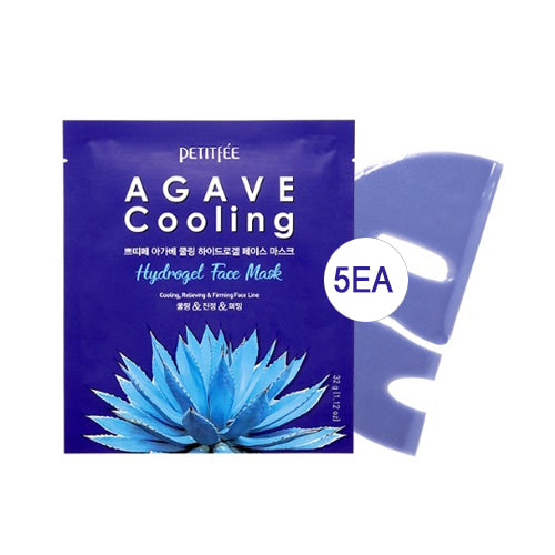 [Petitfee] Agave Cooling Hydrogel Face Mask (5ea)