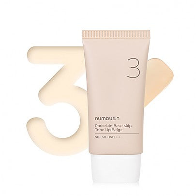 [numbuzin] No.3 Porcelain Base-skip Tone Up Beige 50ml